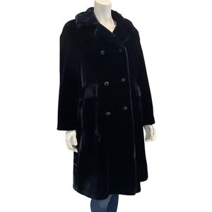 Vintage 1960s Borgana Fur Double Breasted Coat